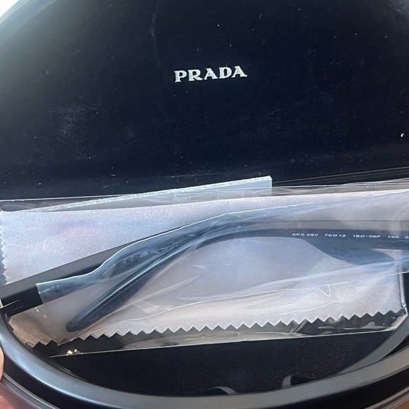 PRADA 09V Linea Rossa Future Sport Sunglasses Black Pilot Wrap Unisex PS09VS - Picture 6 of 7